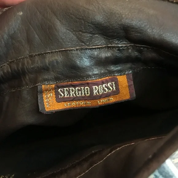 Sergio Rossi Brown Over the Knee Boots - Picture 5 of 7